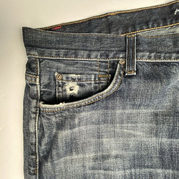Seven 7 for All Mankind Jeans Men's Size 40 Austyn Straight Leg Dark Wash Blue - Picture 4 of 16